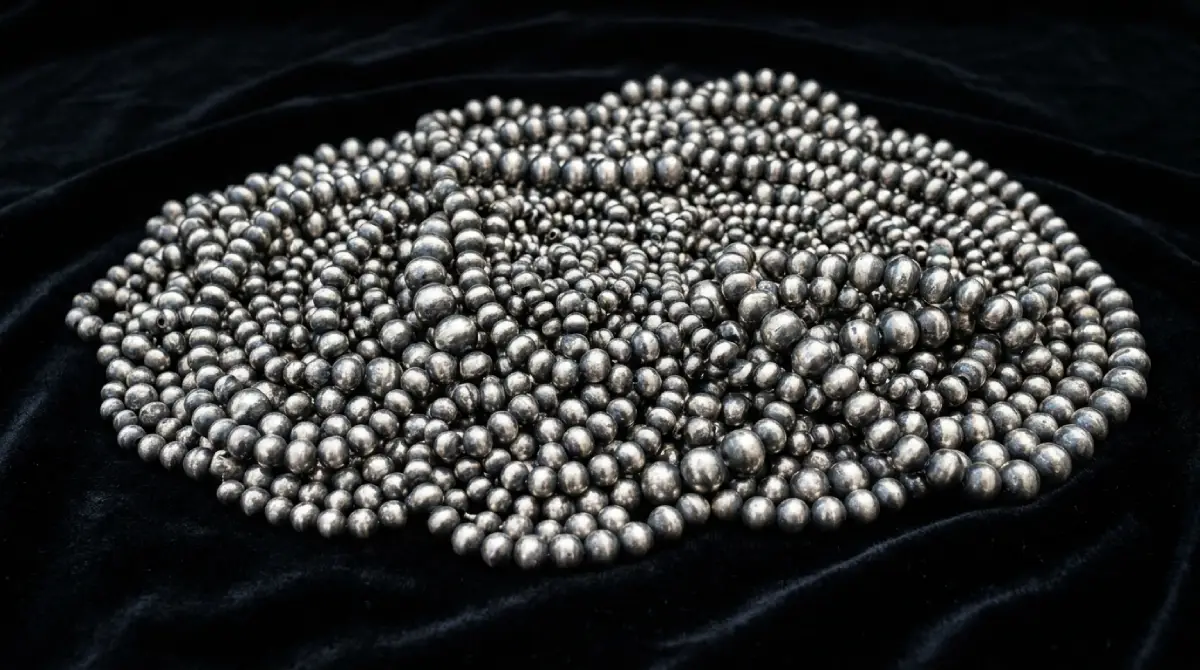 German Silver Navajo Pearls