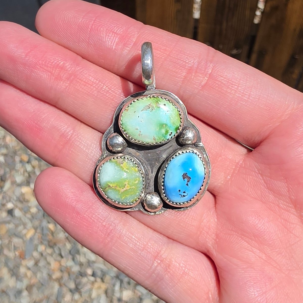 Three mixed Stone Pendent
