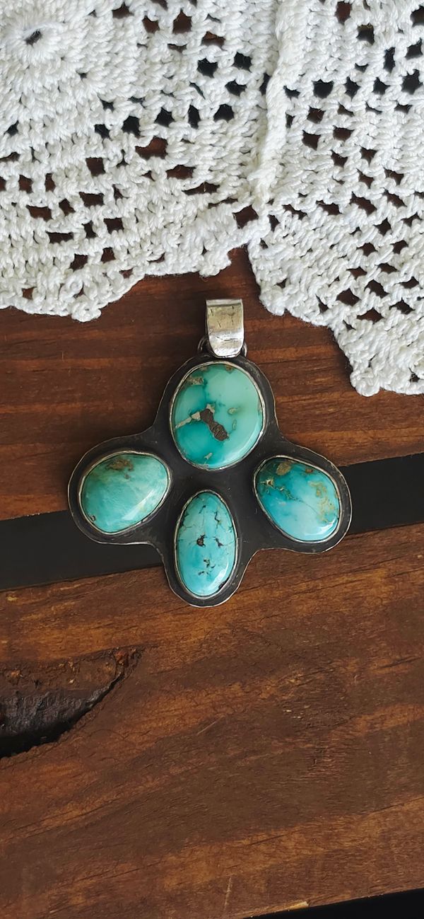 Sky blues pendent