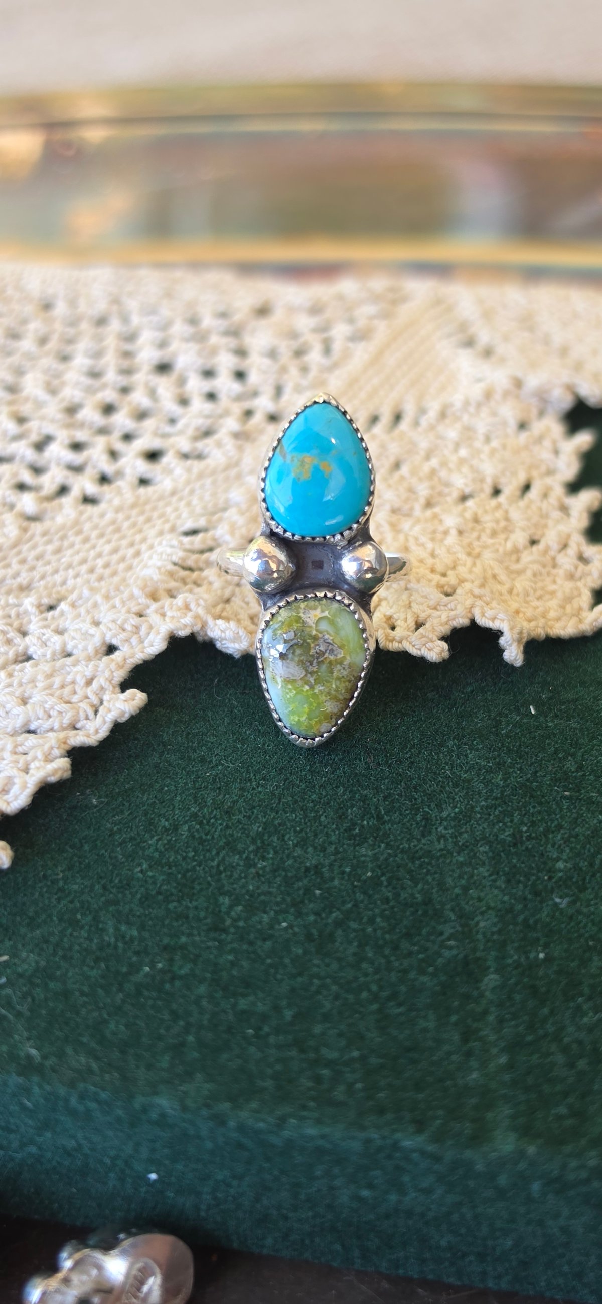 Palomino and Sonoran Turquoise Ring