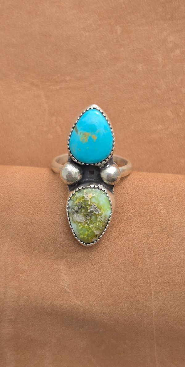 Palomino and Sonoran Turquoise Ring