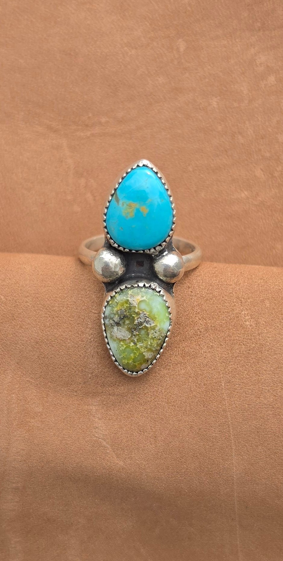 Palomino and Sonoran Turquoise Ring