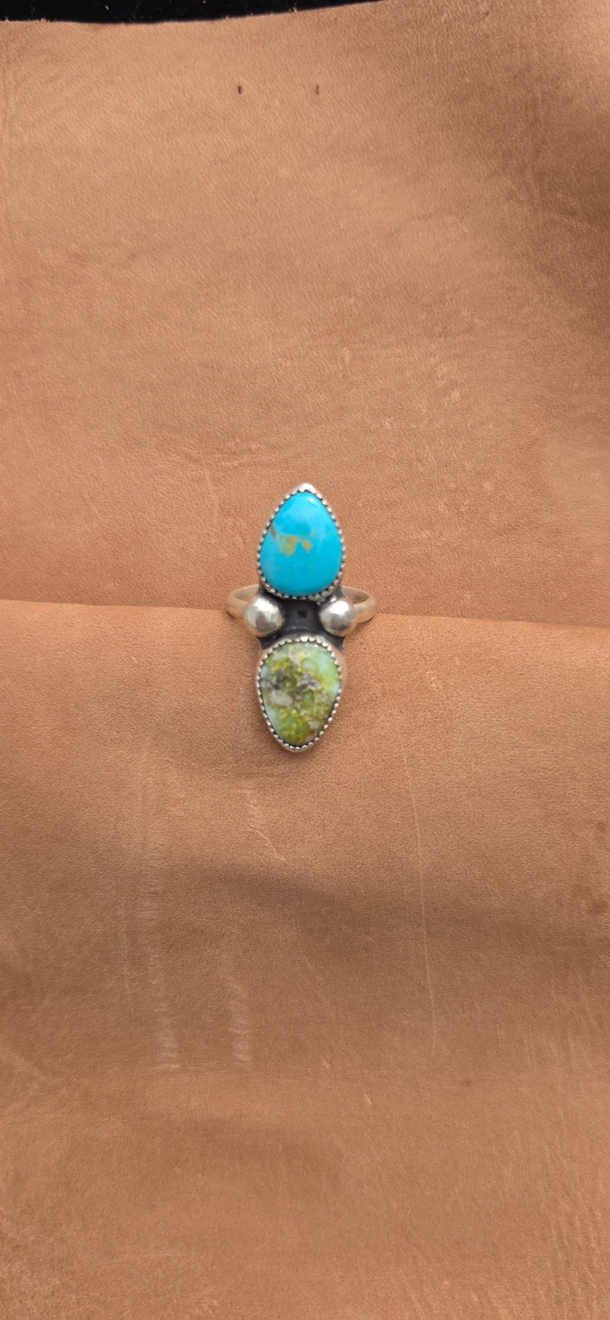 Palomino and Sonoran Turquoise Ring