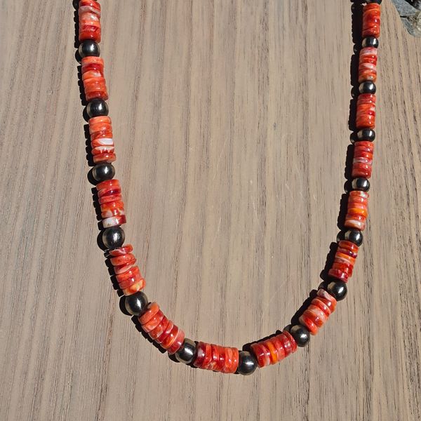 16" Red Spinny Necklace