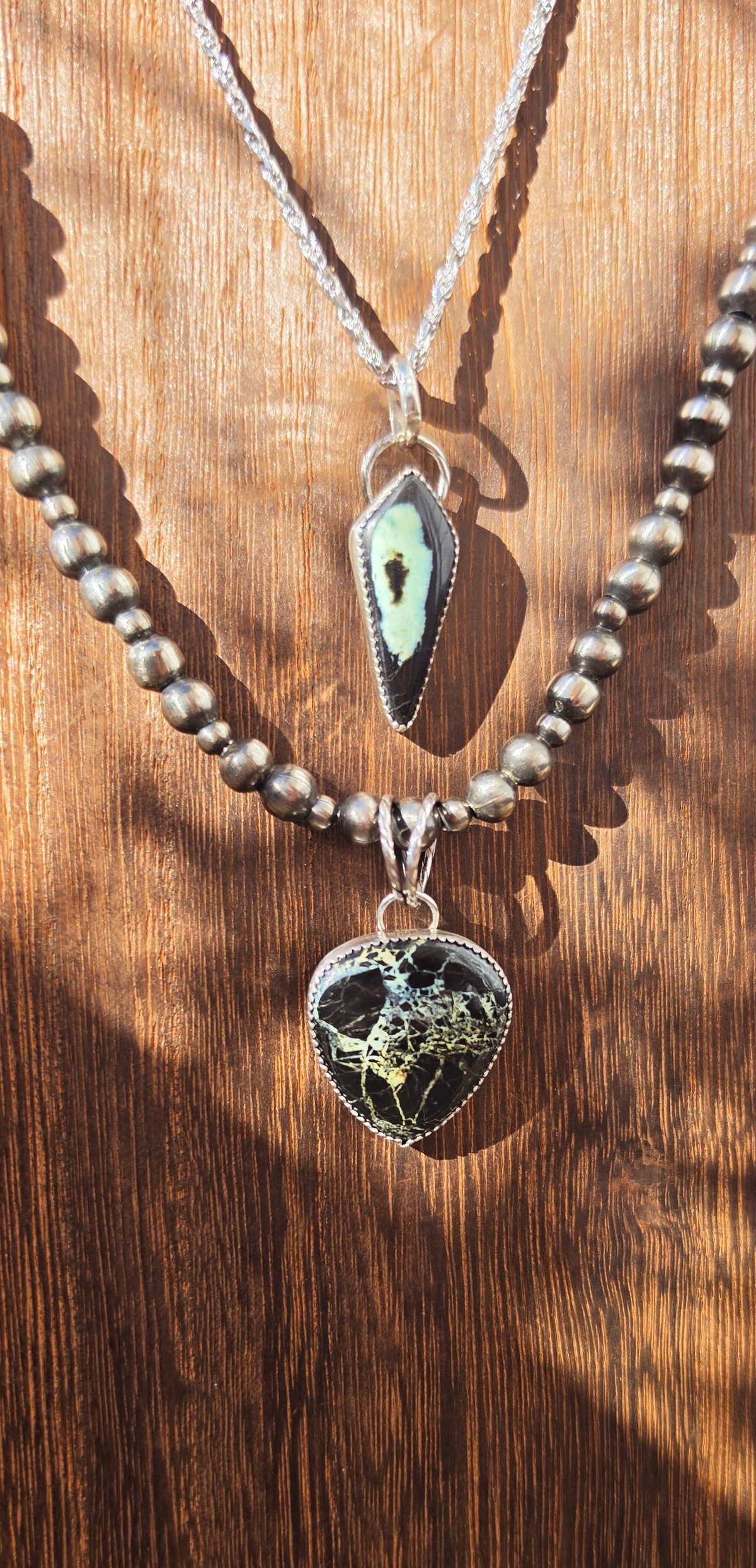 San pedro Variscite Pendent