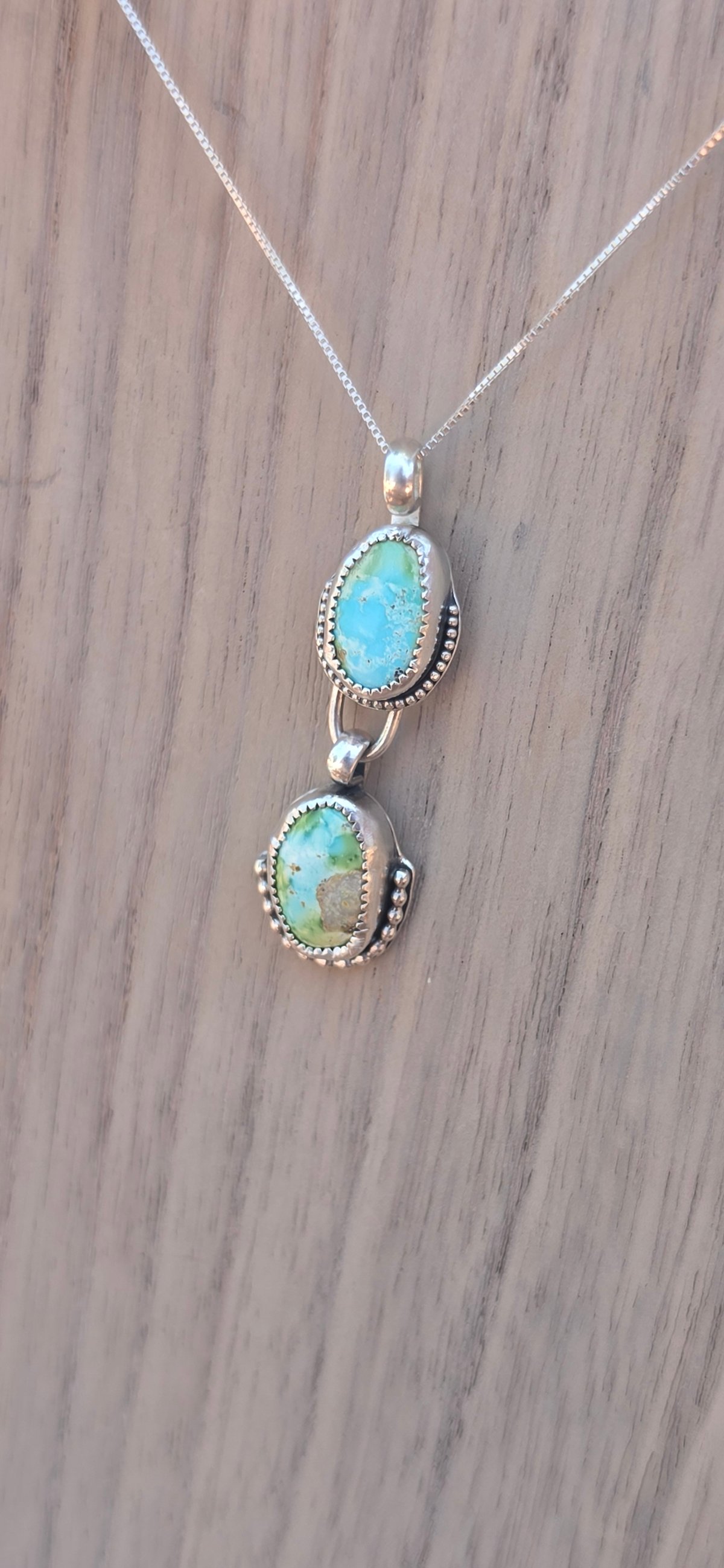 Two stone pendent