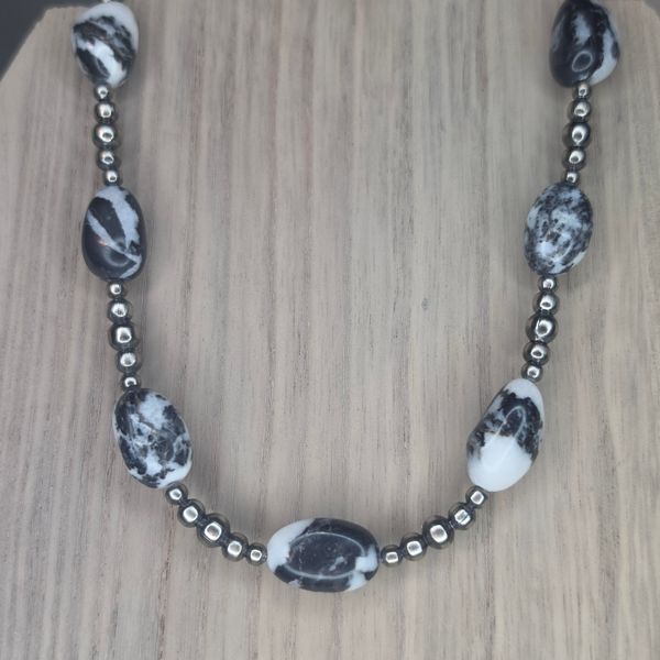 19" Zebra Jasper Necklace